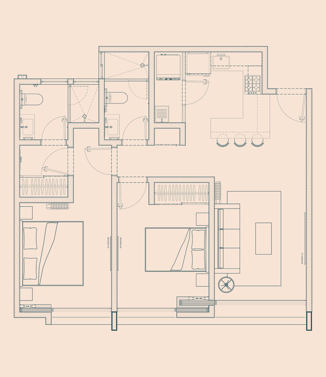 Planta arquitectónica del modelo Tabachín